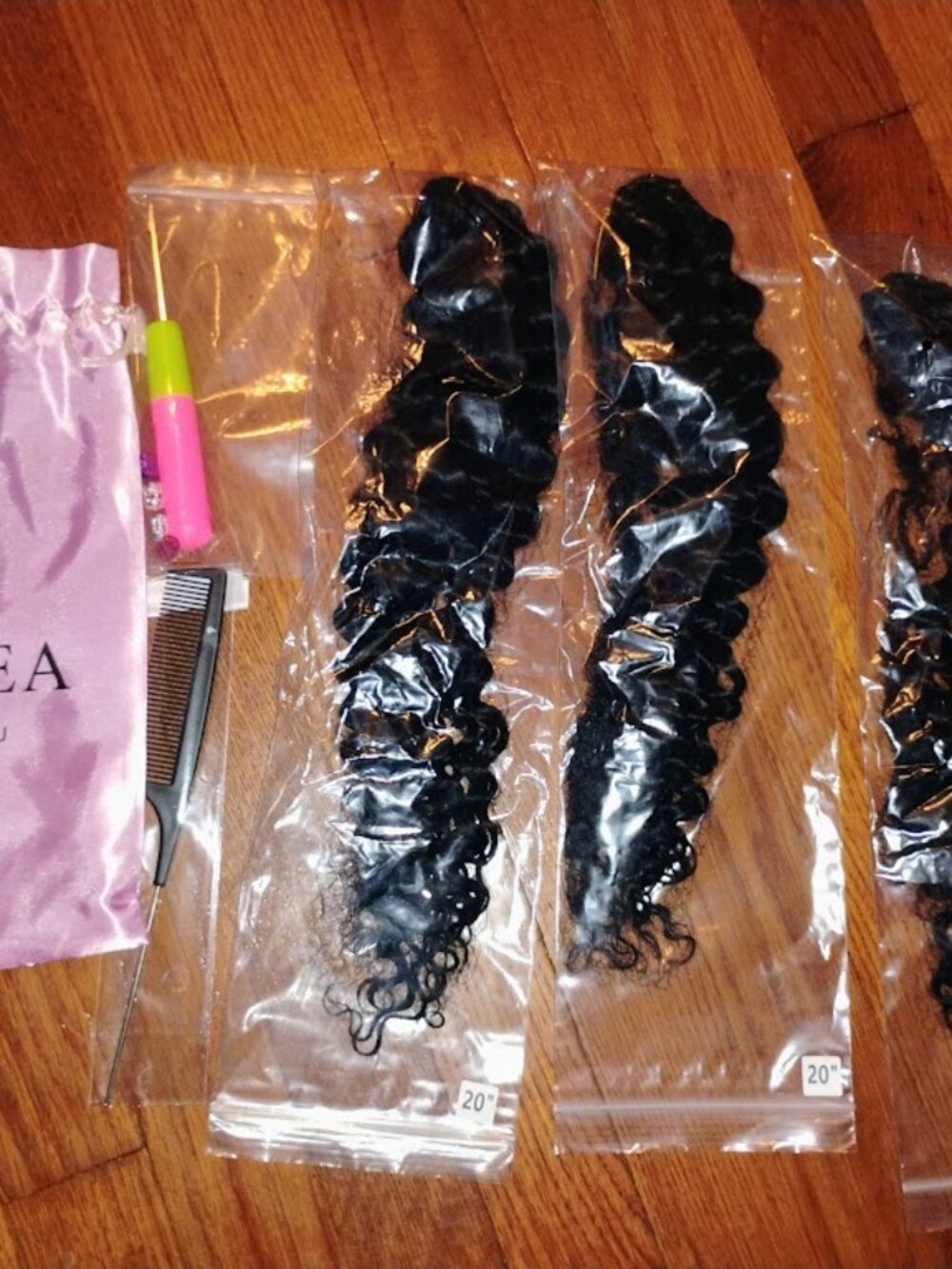 Lovenea Feather Crochet Human Hair,Water Wave Knotless Pre-Separated Human Croch